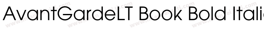 AvantGardeLT Book Bold Italic字体转换